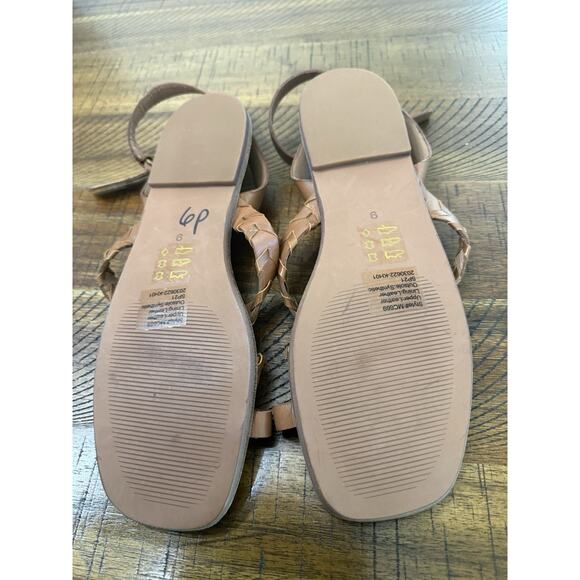 Madewell Cassia Whipstitch Sandals Women’s 9 Brown English Saddle Leather Strap
